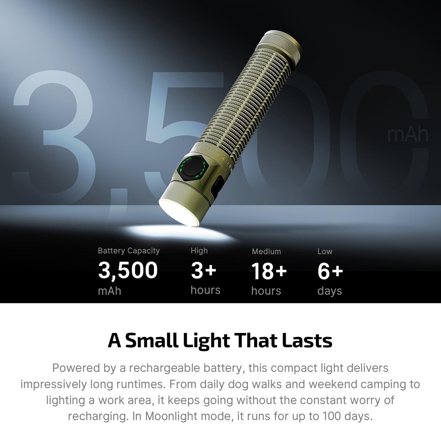 OLIGHT I3T 2 EOS Pocket EDC Flashlight, 200 Lumens Compact Bright Handheld Flash Lights Bundle with atonUltra EDC Flashlight Rechargeable, 1800 Lumens Small Pocket Light with Dual Charging
