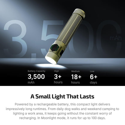 OLIGHT I3T 2 EOS Pocket EDC Flashlight, 200 Lumens Compact Bright Handheld Flash Lights Bundle with atonUltra EDC Flashlight Rechargeable, 1800 Lumens Small Pocket Light with Dual Charging
