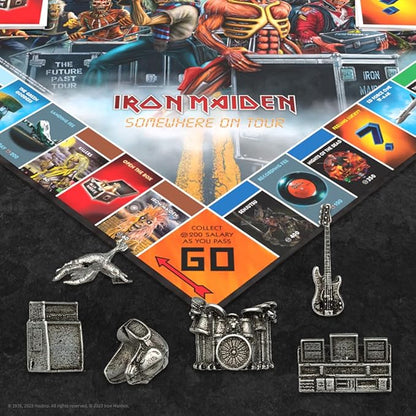 Monopoly Iron Maiden | Play as Bruce’s Lantern Guitar Amp Stack Nicko’s Drum Kit and More | Officially Licensed Collectible Game Honoring British Classic Heavy Metal Icons