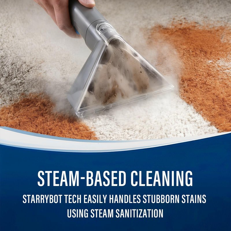 Starrybot Portable Carpet Cleaner Machine with Steam and Heating Techology
