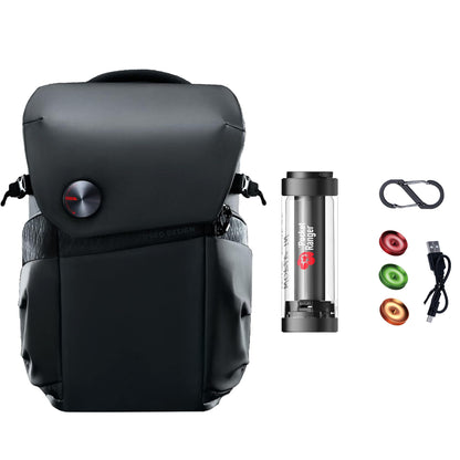 VSGO 20L Camera Backpack and 5-in-1 Rechargeable Camping Lantern Set, for Outdoor, Photography, and Emergency Use