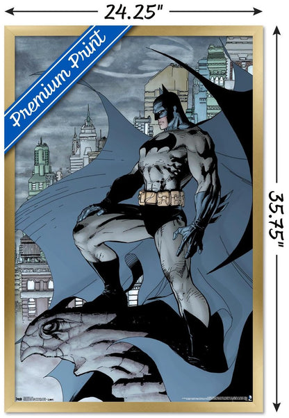 Trends International DC Comics Batman - Gargoyle Wall Poster, 34L x 22.4W, Gold Framed Version