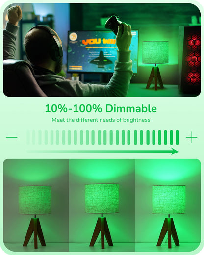 EDISHINE LED Candelabra Bulbs, Green, 60W Equivalent, Dimmable, Vintage Candle Light, Model HDCC35G, 6 Pack