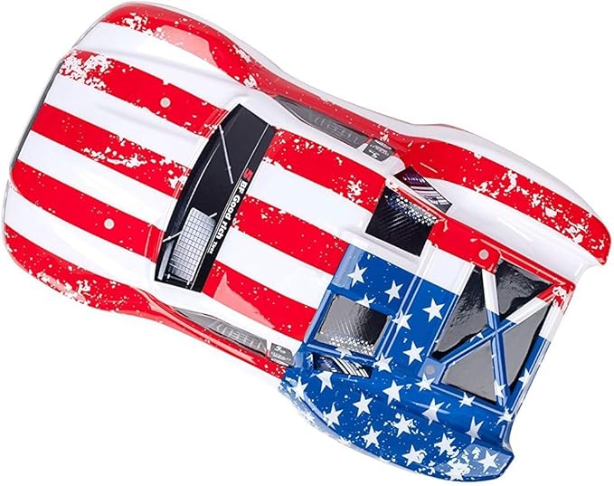 SummitLink Compatible Custom Body Flag Star Style Replacement for 1/10 Scale RC Car or Truck (Truck not Included) SS-FS-01