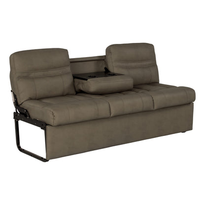 Thomas Payne RV Jackknife Sofa, 68", Transitions to Bed, Fold-Down Center, Cupholders, PolyHyde Fabric, High-Density Foam, Included Kickboard, Grummond - 2020129838
