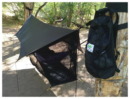 Hammock Bliss Sky Tent 2 - A Revolutionary 2 Person Hammock Tent - Waterproof Hanging Tent Provides Spacious and Cozy Shelter For 2 Camping Hammocks - Embrace Hammock Camping Comfort