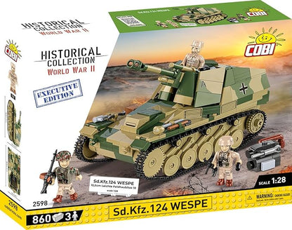 COBI Historical Collection WWII Sd.Kfz. 124 Wespe Tank Building Set 855 Pieces