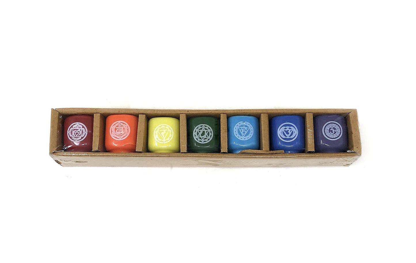 Vrinda® 4" Mini Chime Ritual Spell Unscented Taper Candles - Set of 20 (Candle Holder Chakra)