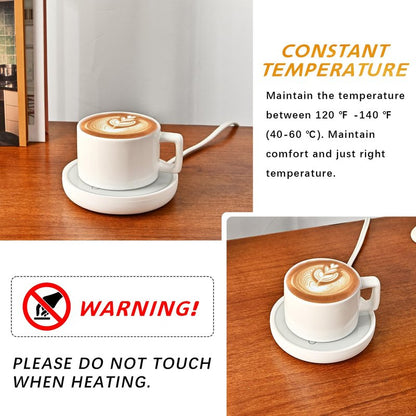 ASAWASA Smart Candle Warmer for Large Jar, Coffee Mug Warmers, with Gravity Switch Auto Shut-On/Off, Safely and evenly Release The Aroma, Keep The Drink at a Pleasant Temperature, A Thoughtful Gifts