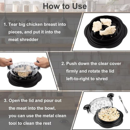 Chicken Shredder Tool by [Brand Name] - Large BPA-Free Meat Shredder with Anti-Slip Base & Handle