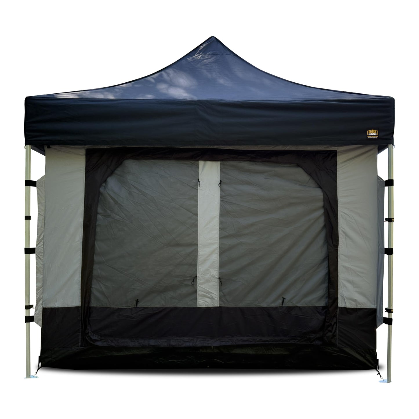 Compact Camper Tent Insert for Compact Shelter – Converts to Enclosed Room with Mesh Windows, Zippered Door, Water-Resistant Floor – Canopy/Frame Sold Separately (10ft x 10ft)