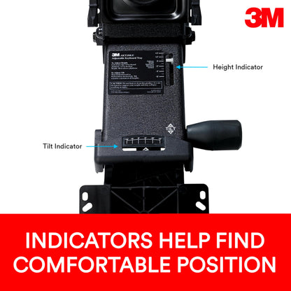 3M Sit/Stand Easy Adjust Keyboard Tray with Adjustable Keyboard andMouse Platform, 23 in Track