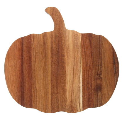 Cabilock Pumpkin Wooden Cutting Board 13-Inch Fall Pumpkin Charcuterie Serving Tray Cheese Board Sushi Display Kitchen Cutting for Autumn Entertaining
