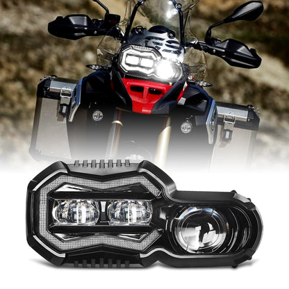 M MIBAHE LED Headlight High Low Beam with DRL LED Headlight Assembly Compatible with BMW F800GS F800GS Adventure F700GS F650GS