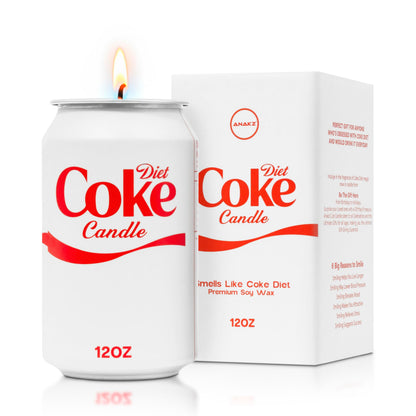 Diet Candle - Smells Like The Real Soda - Cute Candles for Cool Gifts - Funny Candles for Any Occasion - Cute Things for Aesthetic Room Decor - Cool Candle for Cool Things - Christmas Candles