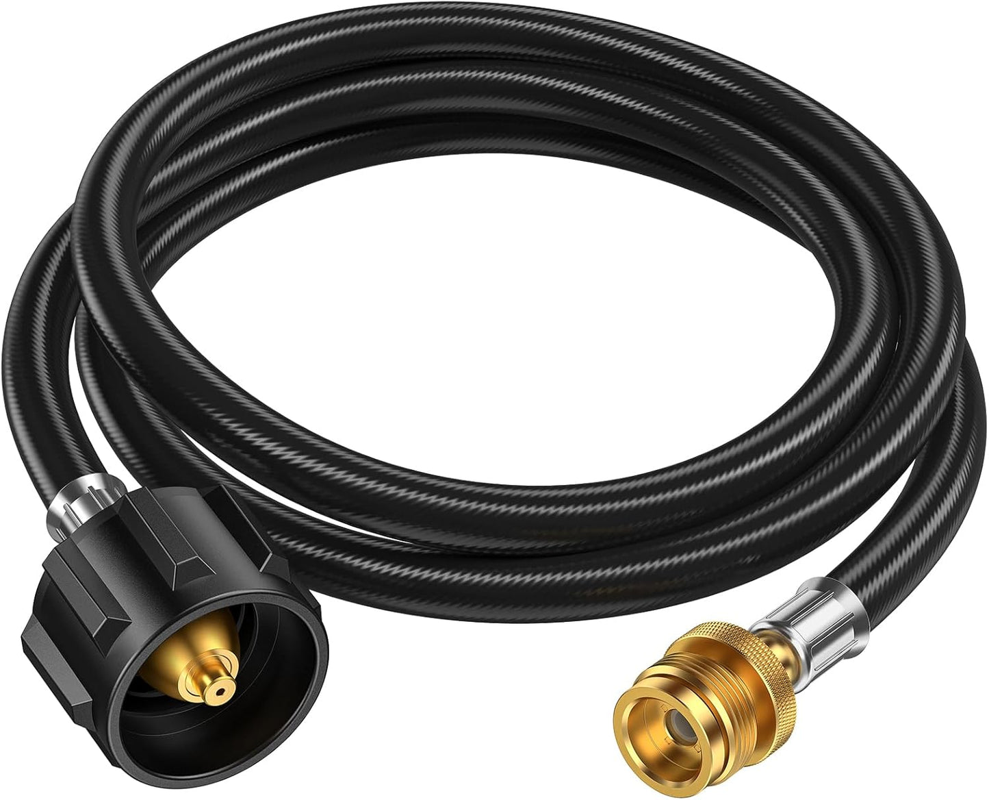 Propane Hose Adapter by [Brand Name] - 6 Feet Converter for 1lb to 20lb Tanks | Compatible with Weber Q Grill & More