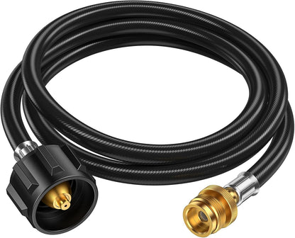 Propane Hose Adapter by [Brand Name] - 6 Feet Converter for 1lb to 20lb Tanks | Compatible with Weber Q Grill & More