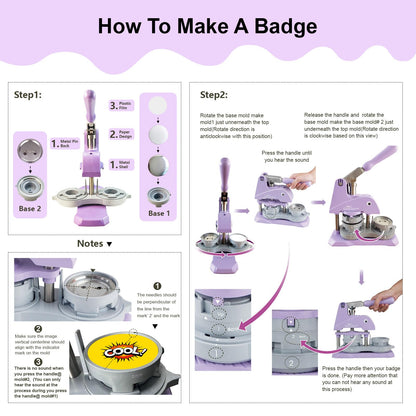 YiiYiiGO 200 Sets 58mm/2.28inch Button Maker Supplies, (Approx.2.25 inch) Round Badge Blank Pins, Includs Metal Shells, Metal Back Cover, Blank Paper and Transparent Film for Pin Maker Button Press