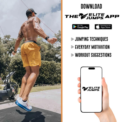 Elite Jumps - Do Hard Things 1” Beaded Jump Ropes - Strong & Durable Materials - Resize & Adjust - Fitness & Cardio Training - Improve Rhythm, Speed, Agility