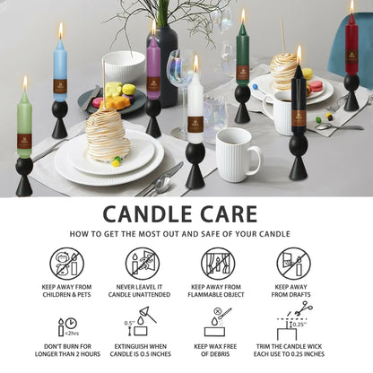 Short Candlesticks White Taper Candles - 5 Inch Dripless Candle Sticks Small Unscented Dinner Candles for Mother’s Day Wedding Table Centerpieces Home Party Decoration,4 Pack