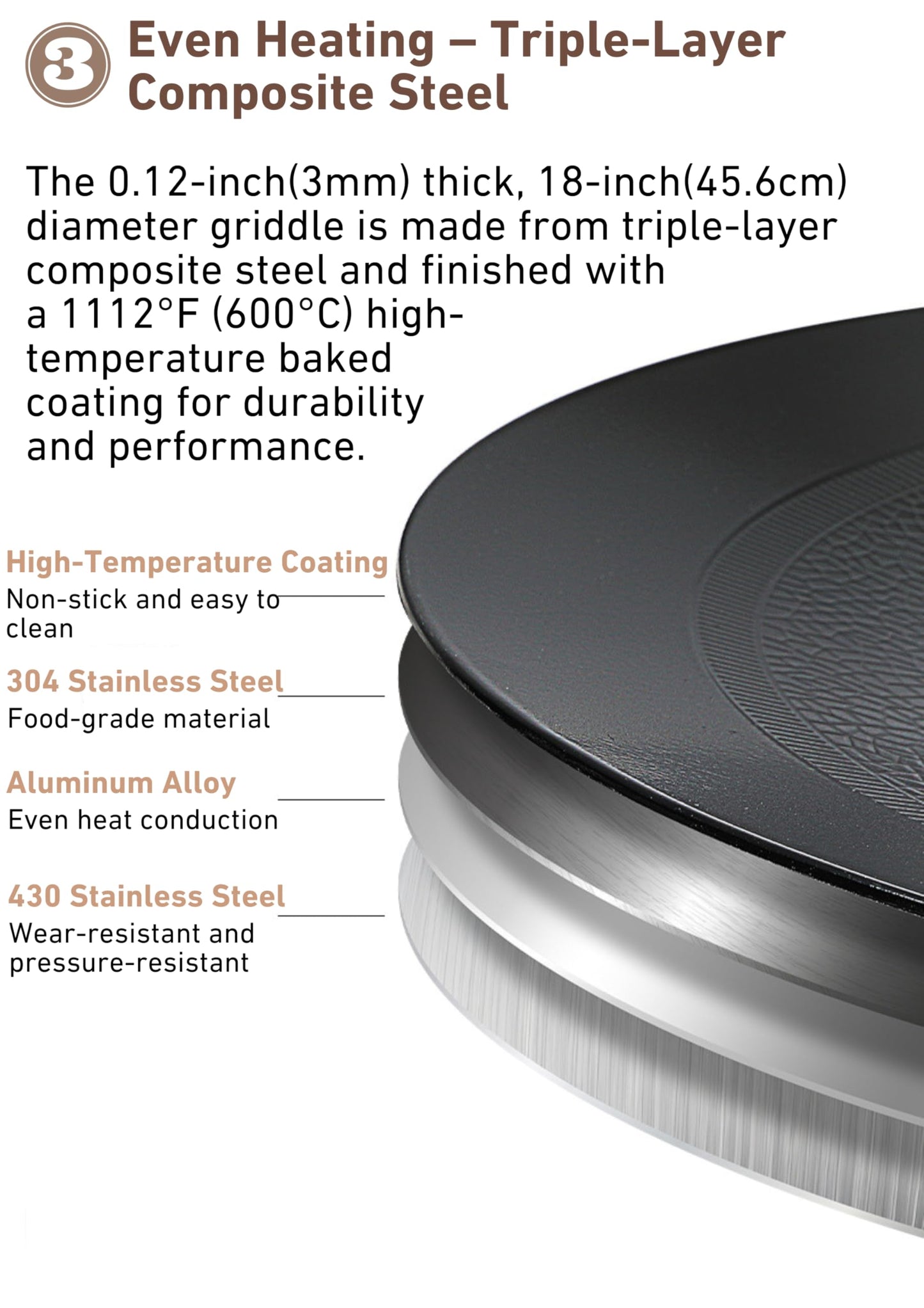 CAMPINGMOON Skottle Grill Cooking System Kit 18 inch Carbon Steel Pan Adjustable Legs Portable Camp Cooking Gear with Carry Bag (Skottle base set GR-900)