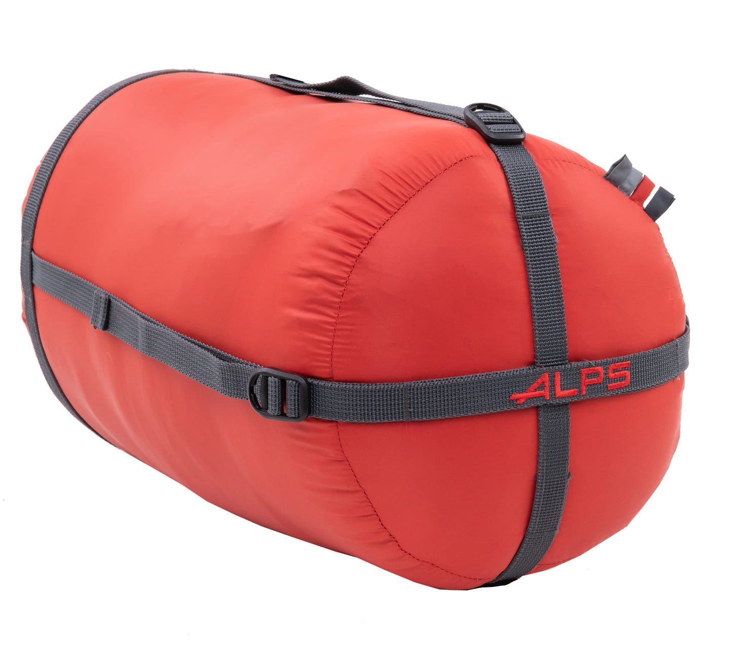 ALPS Mountaineering Zenith +30° Mummy Sleeping Bag, Regular - Gray/Red, New