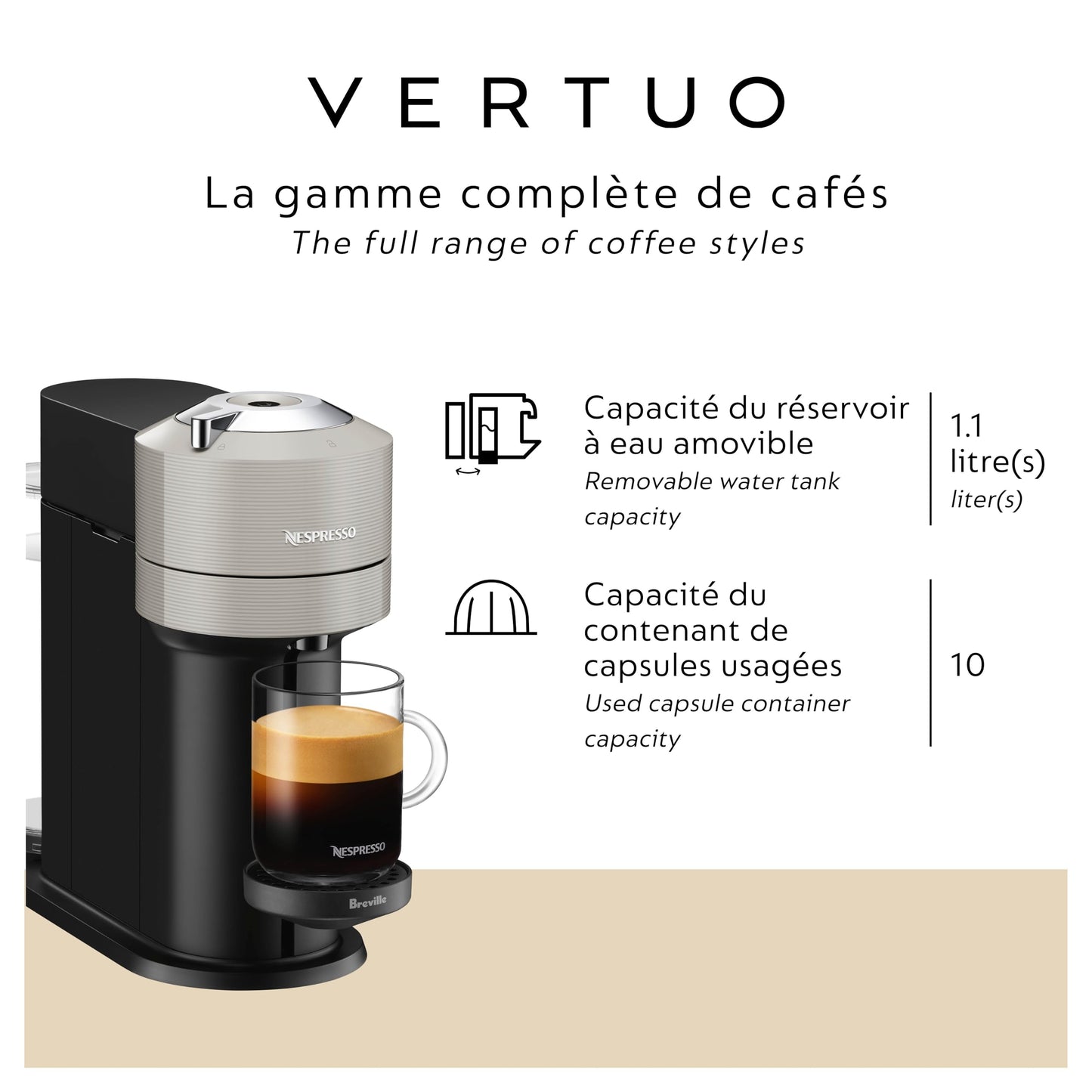 Nespresso Vertuo Next Coffee and Espresso Maker by Breville