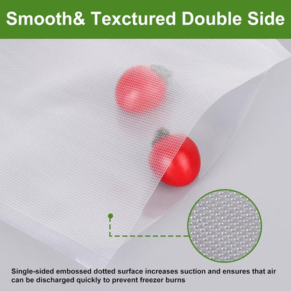 Moretoes Vacuum Sealer Bags - 6 Rolls 8" x 20' BPA-Free Food Storage Bags for Sous Vide & Meal Prep
