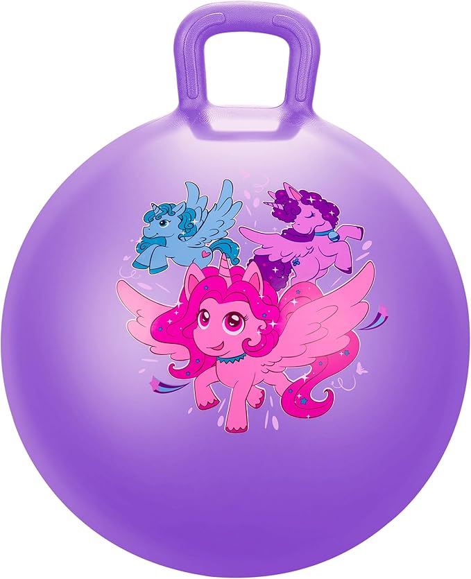 PlayZap Hopper Balls for Kids 3-8 18 Inches Bouncy Ball with Handle 18 Inflatable Bouncing Hopper 45cm Jumping Toys Garden Hopping Toys Girls Boys Gifts