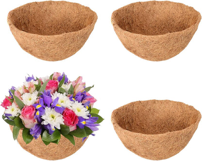 Legigo 10-Inch Coco Liner Replacement - 100% Natural Coconut Fiber for Hanging Baskets | 4 Pack