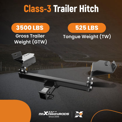 maXpeedingrods Class 3 Trailer Hitch, 2 Inch Receiver, Tow Hitch Receiver for Ford Escape SEL/SE/S/Titanium 2013 2014 2015 2016 2017 2018 2019