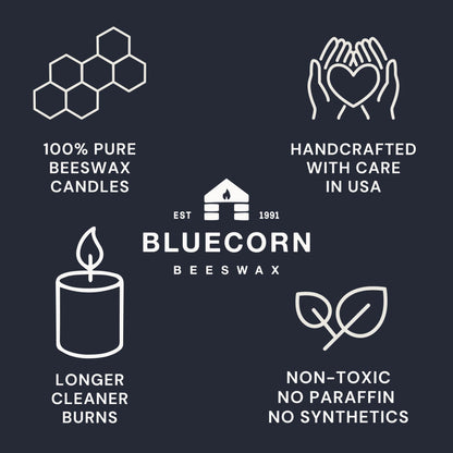 Bluecorn Beeswax Tea Light Candles, 100% Pure Natural Bees Wax, Yellow Tea Lights, Fragrance Free, Paraffin & Soy Free Candle Wax, Clean Burning, Long Lasting (4-5 Hrs), American Made, 48 Pack