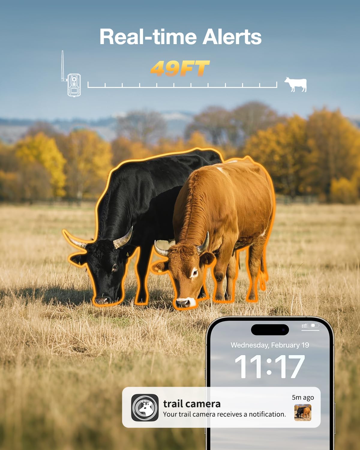 Loatos Trail Camera, 2k HD Live View Game Camera Built-in 4G LTE SIM Card Celluar Trail Cameras with Game Cameras with Night Vision Motion Activated Waterproof IP66 Rating 0.2S Trigger Speed