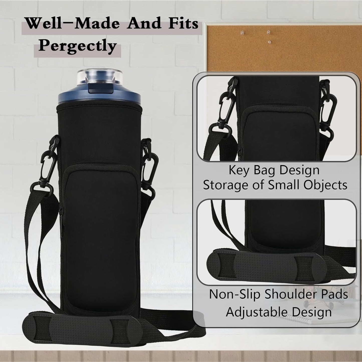 Ninja - Portable Blender Storage Bag Sleeve with Shoulder Strap & Accessory Pocket | Fits Ninja Blast Max Models