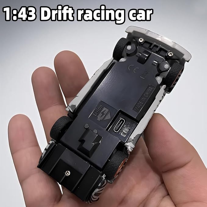 Remote Control Car 2.4GHz High Speed 15KM/H RC Cars Toys1/43 Scale Mini RC Drift Car RTR Mini Racing Vehicle for Adults - Indoor/Outdoor Use (4301 1Battery Box)