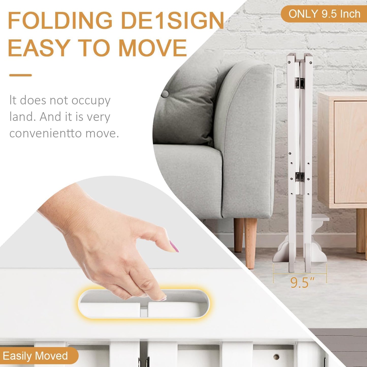 Kitchen Step Stool Helper - WOOD CITY Montessori Foldable Toddler Standing Tower for Toddlers with Safety Rail Height Adjustable Ideal Helper for Learning New Skills Natural Pine Wood (White)