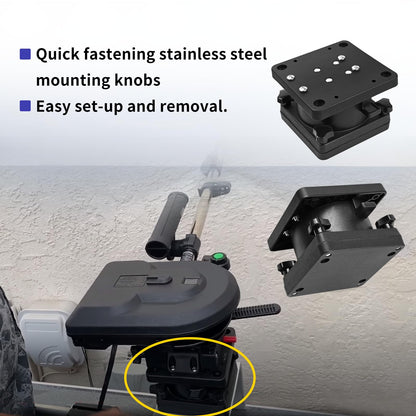 XQK 2 PCS 1026 Swivel Pedestal Mount for Models Black Small