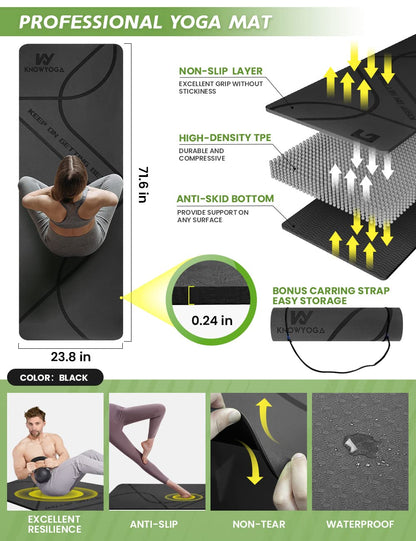 Yoga Starter Kit 12 in 1 - Yoga Set Include Yoga Mat, Foam Roller, 4 Resistance Bands, Yoga Blocks 2 Pack with Strap, 2 Peanut Massage Balls Set, Yoga kit and Sets for Beginners, Women Men