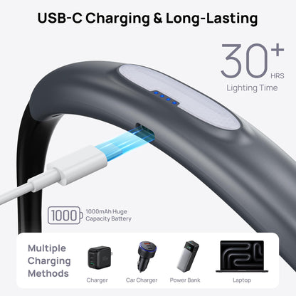 TROND LED Neck Reading Light LED Clamp Desk Lamp with Remote