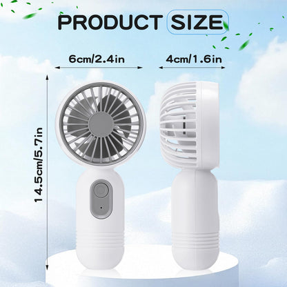 Rossesay 72 Pcs Mini Portable Fan Bulk Cute Handheld Lightweight Small Little Personal Hand Eyelash Fan 3 Speeds USB Rechargeable for Women Men Indoor Outdoor Makeup Travel (White)