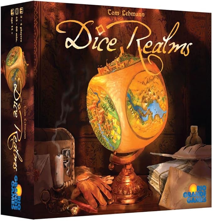 Rio Grande Games Dice Customization Strategy Game for 2-4 Players 60 Minute Simultaneous Gameplay Board Game