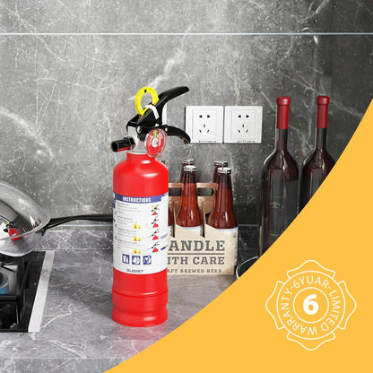 Ougist ABC Fire Extinguisher for Home & Vehicle - 2.5 lb 1-A:10-B:C Rated, Dry Chemical Fire Safety with Quick-Release Handle, Certified for Kitchen/Car/Boat Use-Model FF1KG 4Pack