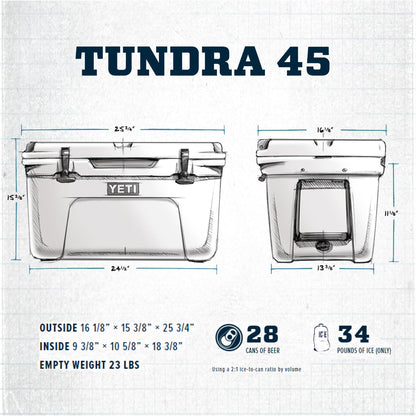 YETI Tundra 45 Cooler, Charcoal