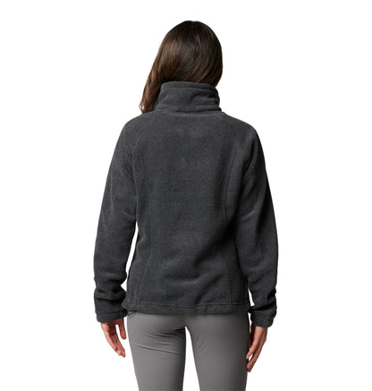 Columbia Womens Benton Springs Full Zip Fleece Jacket, Charcoal Heather, Large