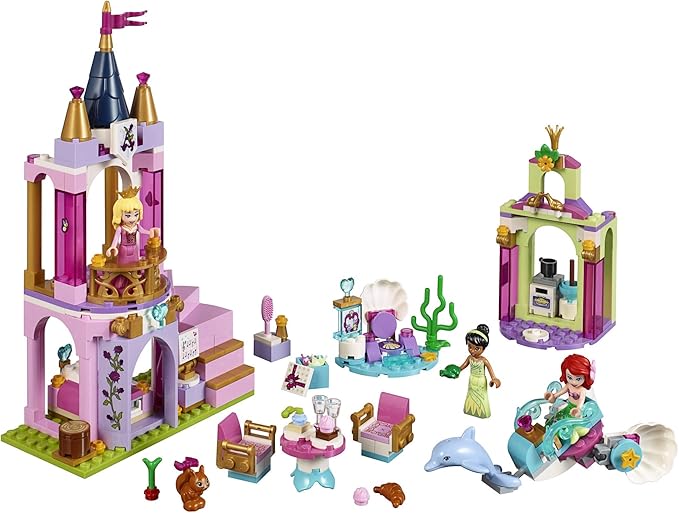 LEGO Disney Aurora Ariel and Tiana’s Royal Celebration 41162 Building Kit (282 Pieces)