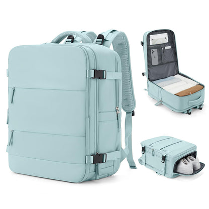 coowoz Travel Backpack Carry On for Women Man Gym Backpacks with Laptop Compartment Mochila de Viaje Teacher Personal Item Backpack Airplane Accessories Must Haves Grey Small
