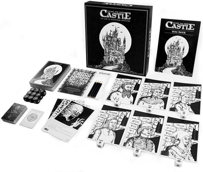 Escape The Dark Castle Board Game - Fantasy Horror Adventure Cooperative Gameplay Strategy Game for Teens and Adults Ages 14+ 1-4 Players 45 Minute Playtime Made by Themeborne