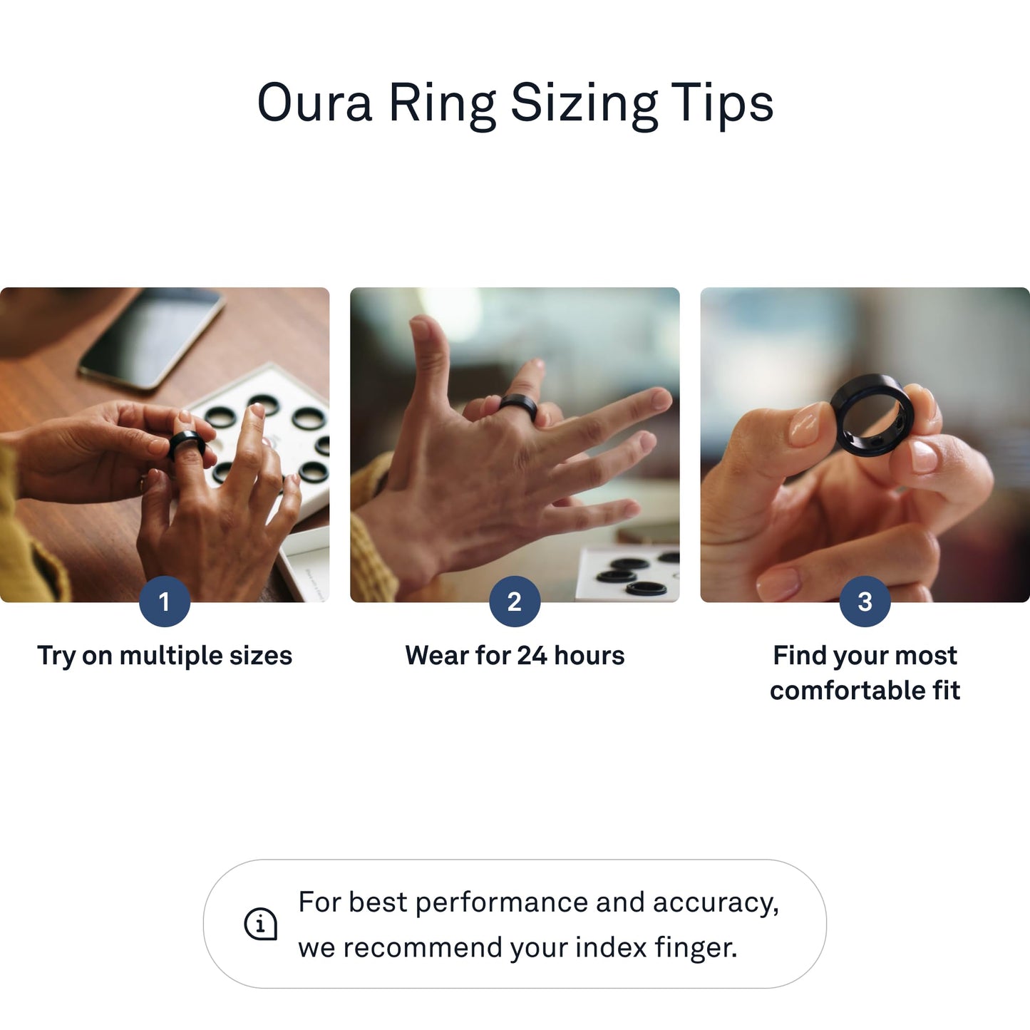 Oura Ring Gen3 Heritage - Silver - Size 6 - Smart Ring - Size First with Oura Ring Gen3 Sizing Kit - Sleep Tracking Wearable - Heart Rate - Fitness Tracker - 5-7 Days Battery Life