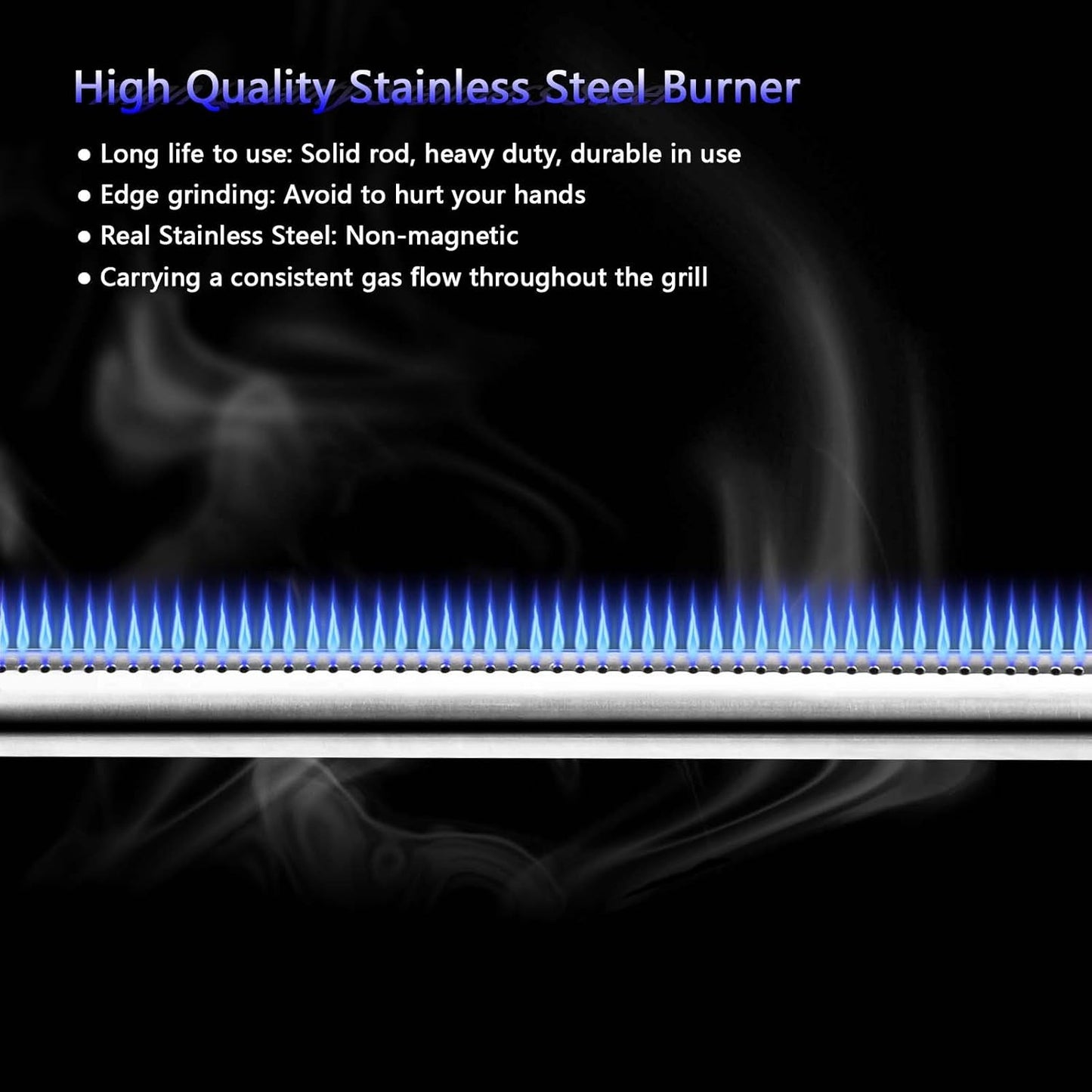 Uniflasy Flavorizer Bars & Grill Burner Tubes for Weber Spirit I & II | 15.3 Inch Replacement Parts