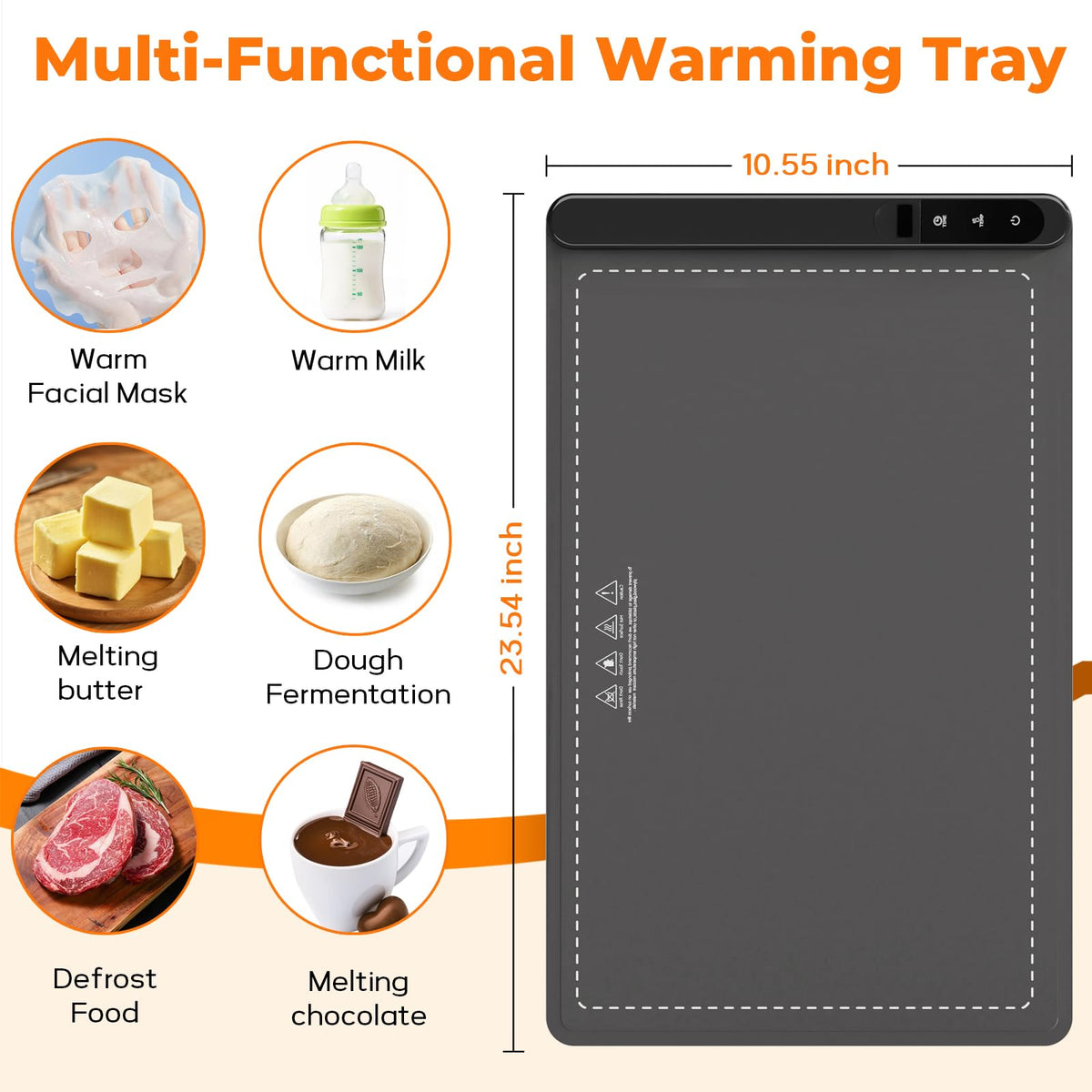 Food Warming Mat for Buffet, Upgrade Graphene Warming, 6 Level Adjustable